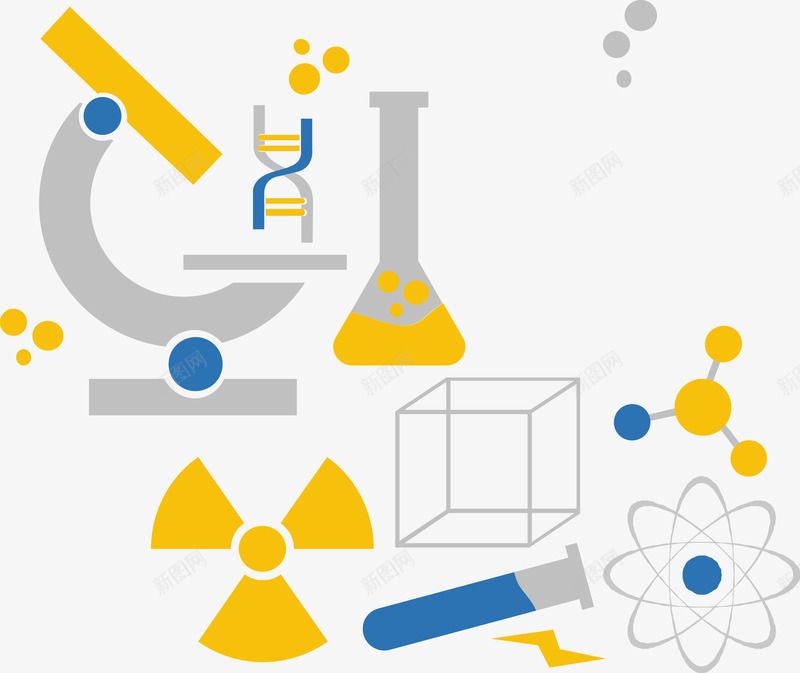 试管风扇显微镜图标png_新图网 https://ixintu.com 分类标签 扁平化 数据图表