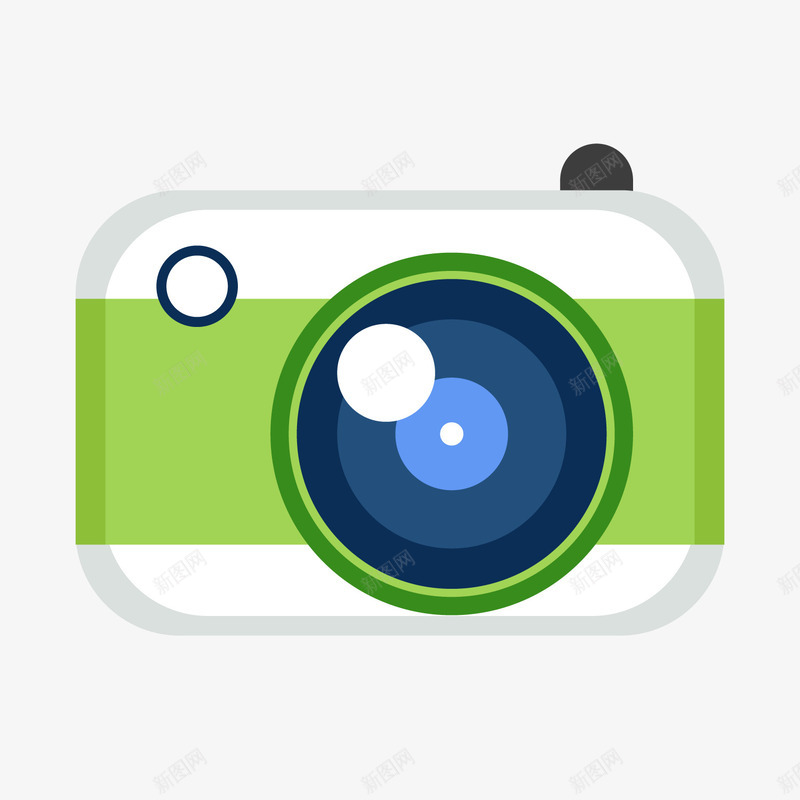 绿色相机数码产品png免抠素材_新图网 https://ixintu.com 卡通相机 数码产品 绿色相机 背景装饰