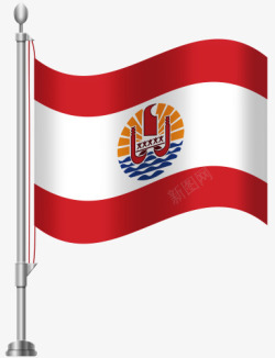 波利法属波利尼西亚国旗高清图片