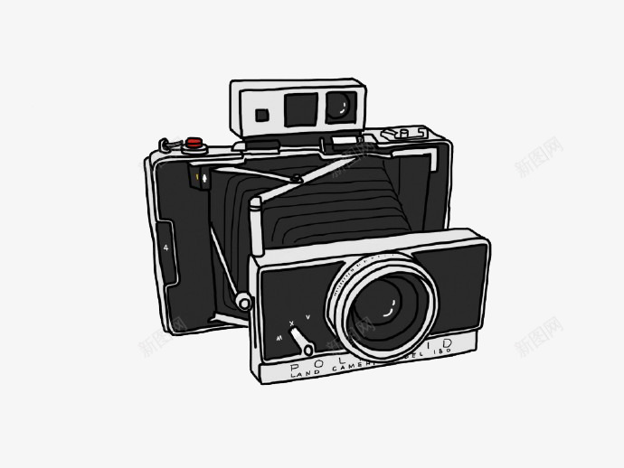 卡通折叠相机png免抠素材_新图网 https://ixintu.com 数码 电子产品 相机 相片