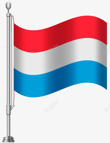 卢森堡国旗png免抠素材_新图网 https://ixintu.com 卢森堡 国旗 旗帜 白色 红色 蓝色