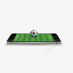手机和足球素材