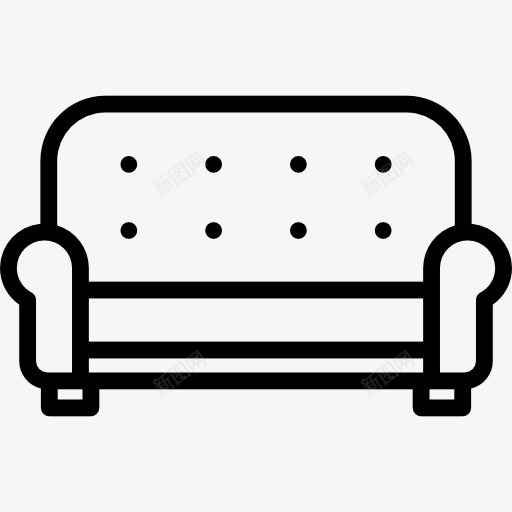 沙发图标png_新图网 https://ixintu.com 客厅家具 扶手椅 沙发 舒适