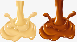 液态巧克力甜品高清图片