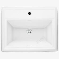 洗手池抠图白色方形洗手池装饰高清图片