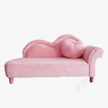 粉色双人被沙发高清图片
