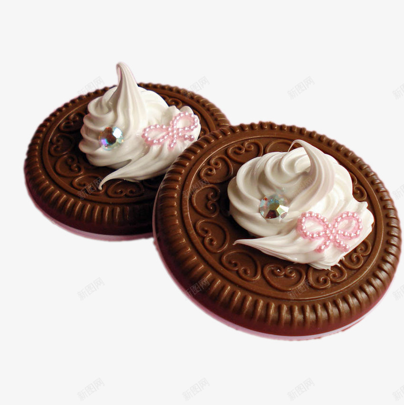 奶油巧克力饼干png免抠素材_新图网 https://ixintu.com 奶油 巧克力 曲奇 甜点 饼干