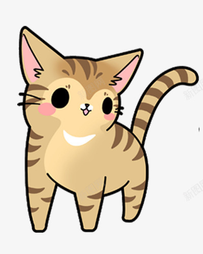 可爱卡通手绘猫咪png免抠素材_新图网 https://ixintu.com 动漫 卡通 可爱 猫咪