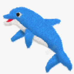 海豚毛绒玩具素材