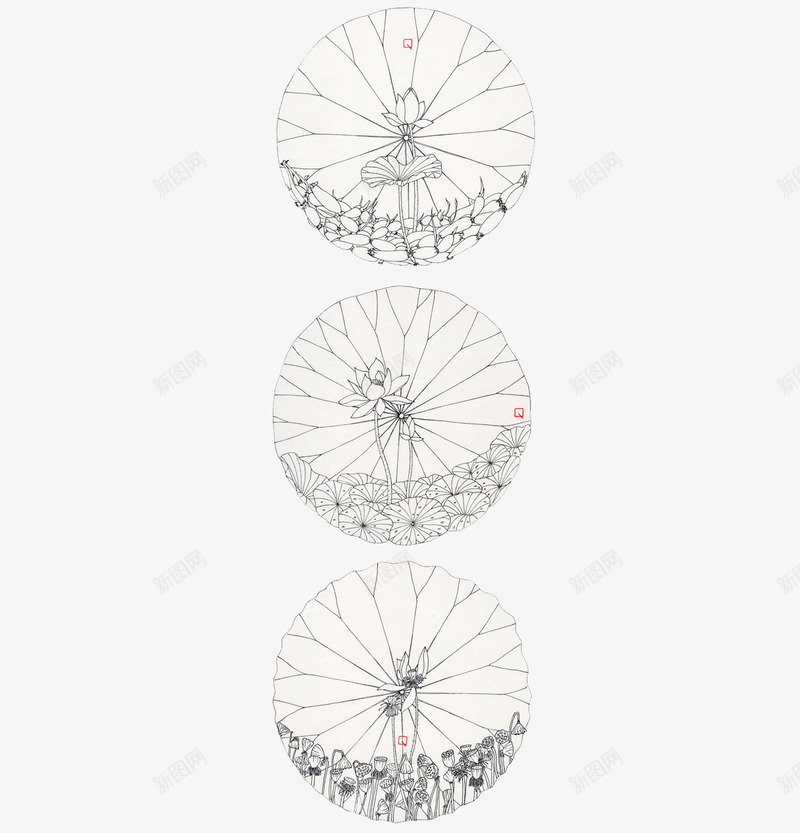 古代雨伞png免抠素材_新图网 https://ixintu.com 中国风 伞面 古代雨伞 毛笔画 水墨 素描 纸伞