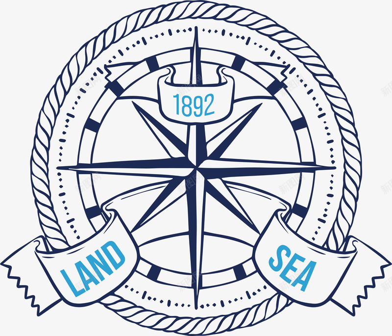 航海logo图标png_新图网 https://ixintu.com 卡通 旅游 矢量素材 航海