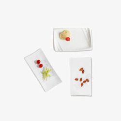 产品实物荣寿司沙拉西餐盘子方碟子高清图片