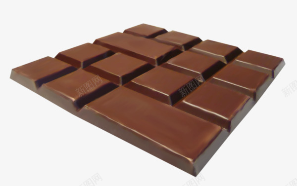 方形巧克力块png免抠素材_新图网 https://ixintu.com 产品实物 巧克力块 方形块状巧克力 美食甜点