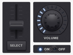 炫酷ui控件炫酷黑色APP控件合集PS高清图片