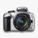 佳能350d银相机佳能数码相机png免抠素材_新图网 https://ixintu.com 350 d 佳能 相机 银