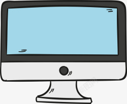 卡通手绘电脑显示屏素材