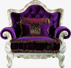 紫色的沙发紫色欧式沙发家具高清图片