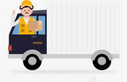 货车司机卡通手绘货车司机高清图片
