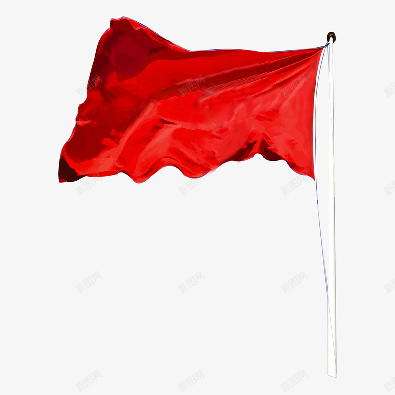 旗子png免抠素材_新图网 https://ixintu.com 中国风 旗子 旗帜 红色