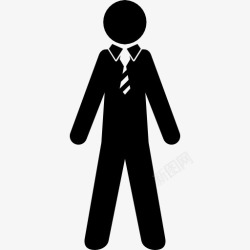 西装领带的家伙男人穿西装打领带图标高清图片