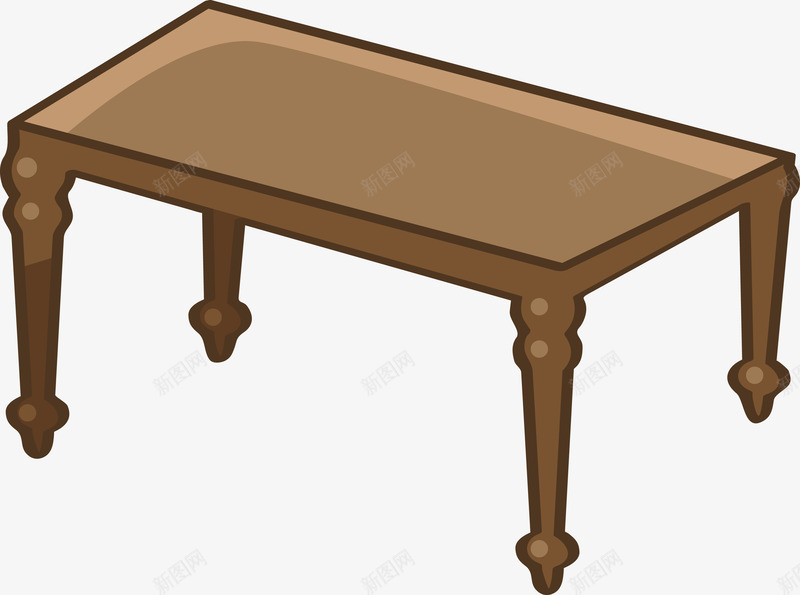 一个褐色桌子矢量图eps免抠素材_新图网 https://ixintu.com 一个桌子 桌子 桌子PNG 矢量桌子 褐色 褐色桌子 矢量图