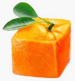 创意正方形的橙子素材