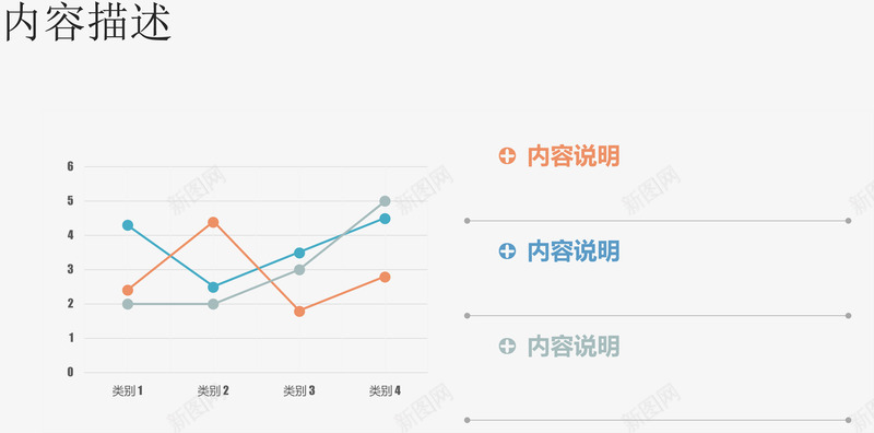 扁平风三重折线图png免抠素材_新图网 https://ixintu.com 分类标签 扁平风 数据图表