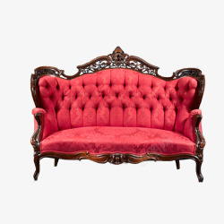 红色沙发款式图案素材