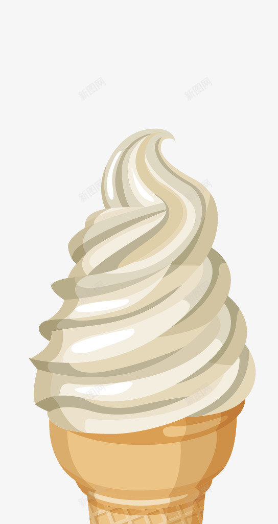 原味冰淇淋png免抠素材_新图网 https://ixintu.com 冰淇淋 卡通 甜点 雪糕 食物