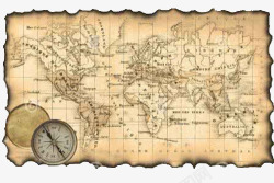 复古背景歌图纸航海图高清图片