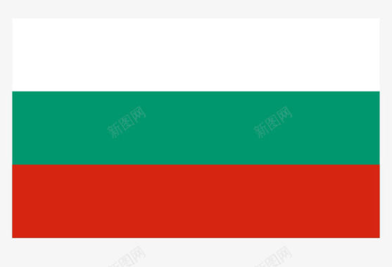 保加利亚国旗矢量图图标图标