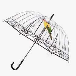 鸟笼雨伞素材