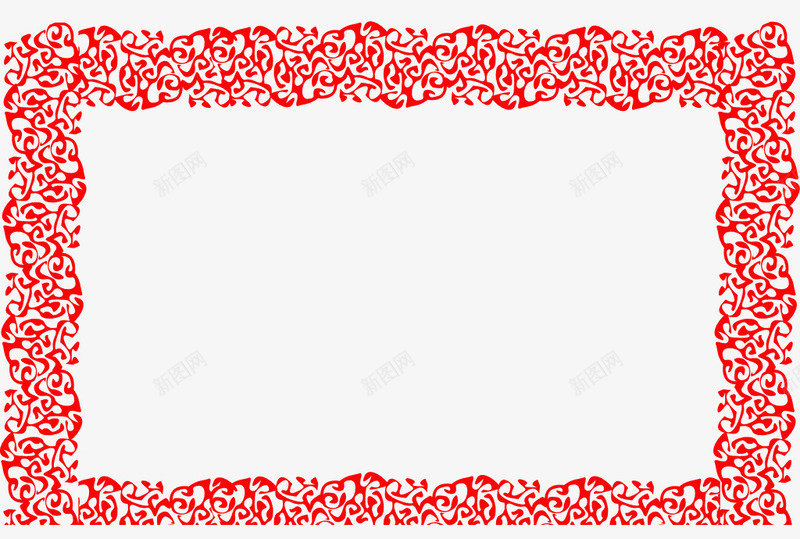 粉色相框png免抠素材_新图网 https://ixintu.com 相框 红色 边框 长方形