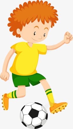 足球开心儿童节踢球的小男孩高清图片
