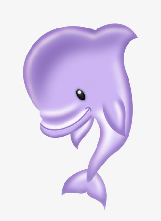 紫色海豚png免抠素材_新图网 https://ixintu.com 卡通海豚 手绘海豚 海豚
