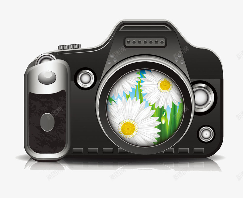 卡通相机png免抠素材_新图网 https://ixintu.com 卡通相机 手绘 数码相机 相机 黑色相机