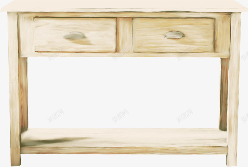 棕色漂亮木桌png免抠素材_新图网 https://ixintu.com 抽屉 桌子 棕色木桌 漂亮木桌