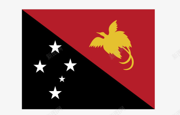巴布纳新几内亚国旗图标图标