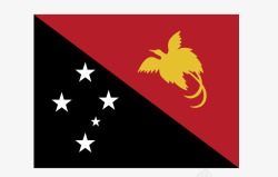 几内亚巴布纳新几内亚国旗图标高清图片