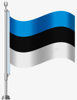 小沙尼爱沙尼亚国旗高清图片