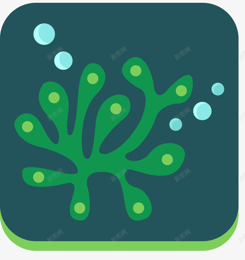 方形迷你风格藻类png免抠素材_新图网 https://ixintu.com 卡通藻类 方形 方形海藻 矢量藻类 藻类 藻类植物 迷你风格