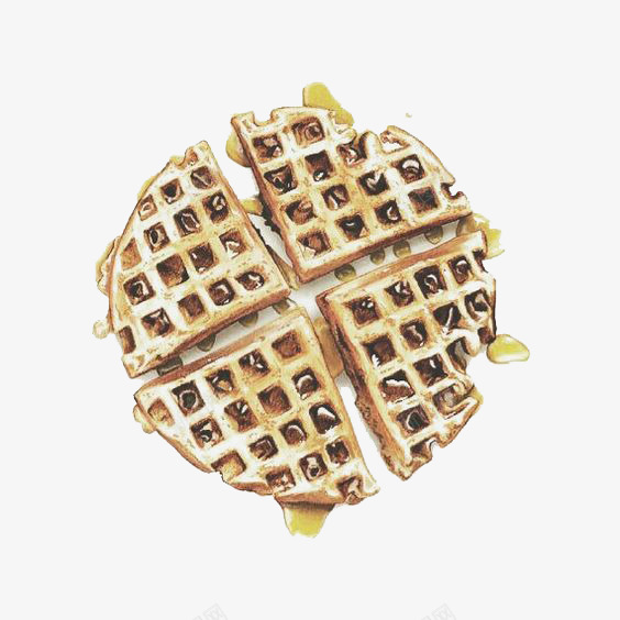 水彩华夫饼png免抠素材_新图网 https://ixintu.com waffle 下午茶 华夫饼插画 奶油 甜品 甜点 甜食 饼干