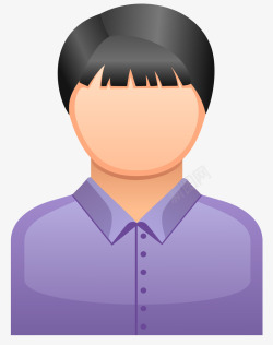 足球解说员卡通男人头像图标高清图片