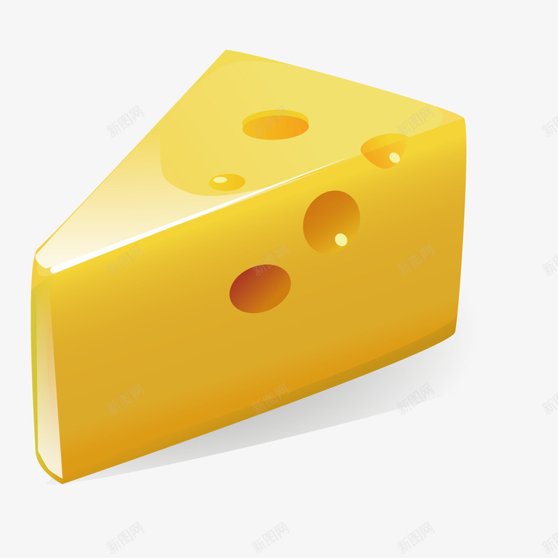 3D奶酪png免抠素材_新图网 https://ixintu.com 西餐 食物 黄油 黄色
