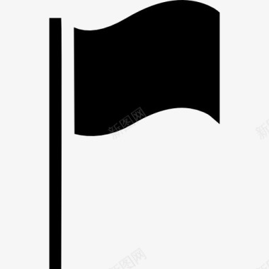 国旗黑色象征图标图标