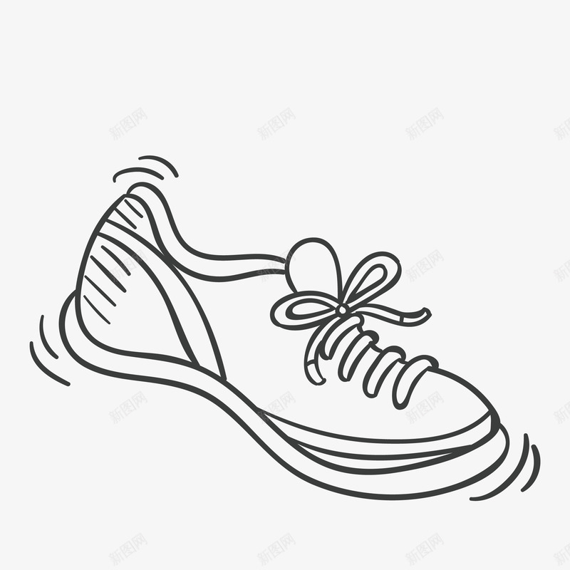 一只鞋子png免抠素材_新图网 https://ixintu.com png图形 线描 装饰 运动鞋 鞋子