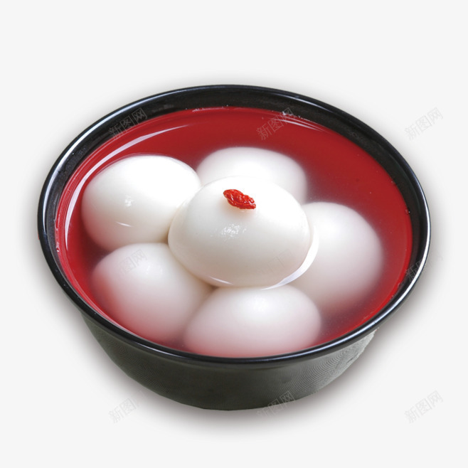 一碗元宵png免抠素材_新图网 https://ixintu.com 如实描述 甜品 碗 红 节日 食物