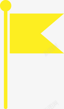 黄色旗子图标图标