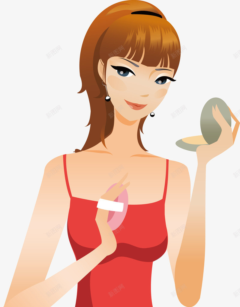 美女化妆时尚png免抠素材_新图网 https://ixintu.com 化妆 时尚 时尚美女 矢量美女 美女矢量