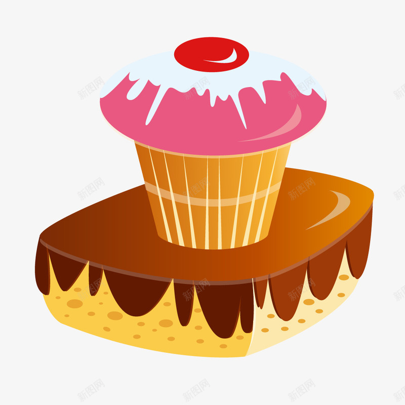 卡通手绘蛋糕生日祝福png免抠素材_新图网 https://ixintu.com 卡通手绘蛋糕美食 卡通蛋糕 广告设计 生日祝福 美食插画 蛋糕 装饰设计